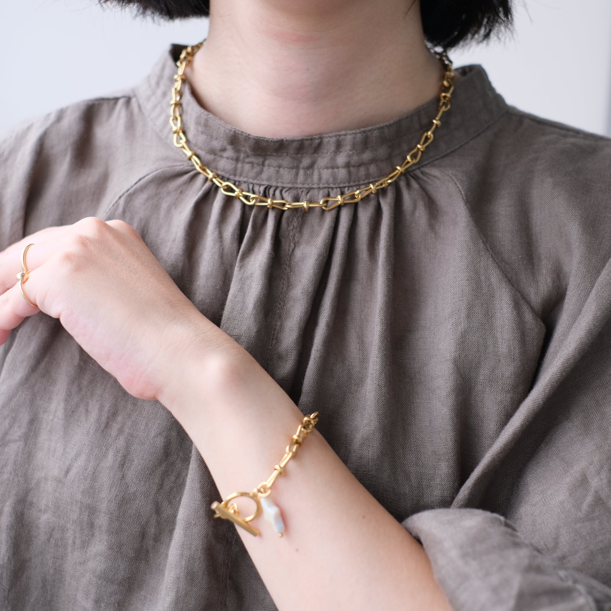 ribbonチェーンブレスレット